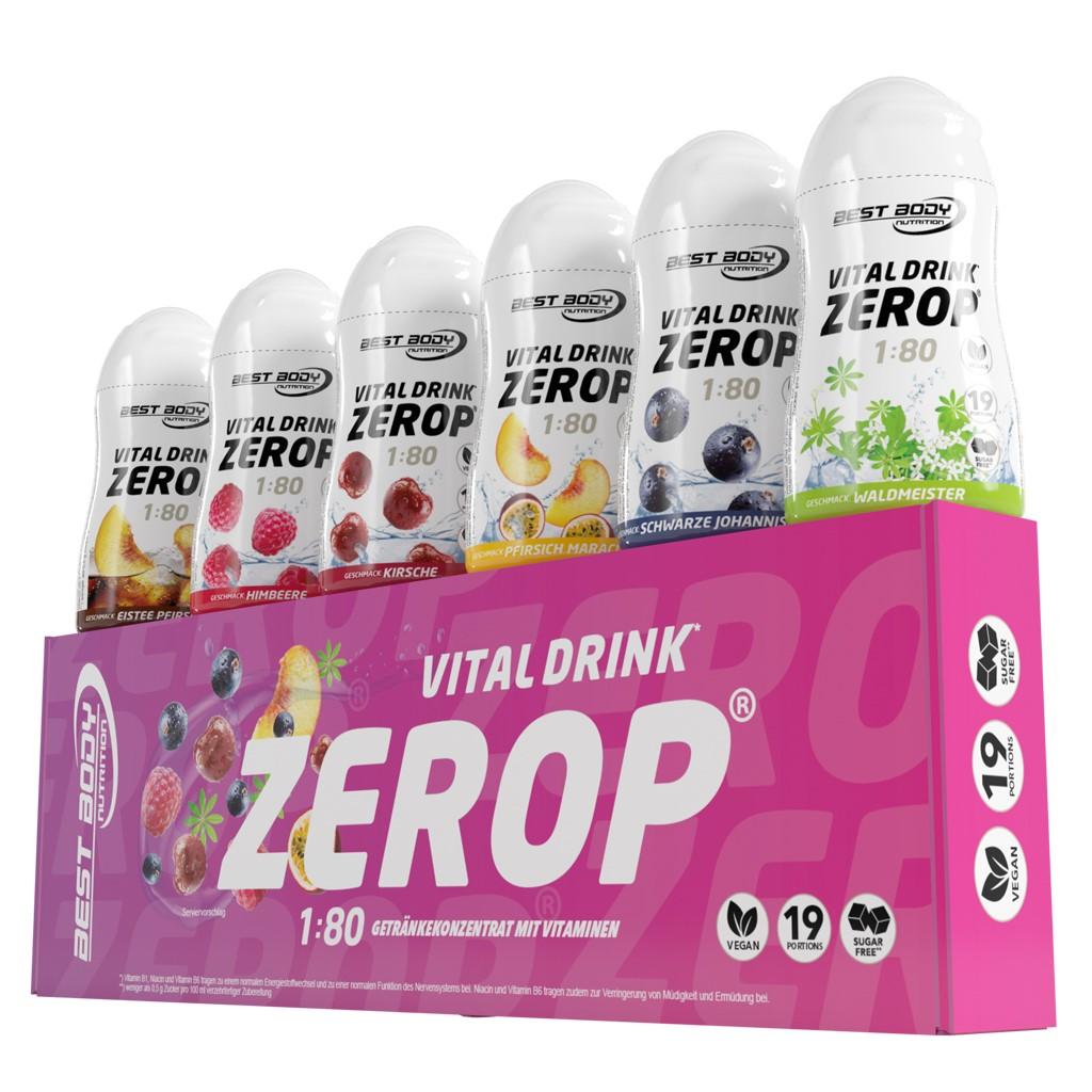 Vital Drink ZEROP 6 x 48ml Flasche von Best Body Nutrition