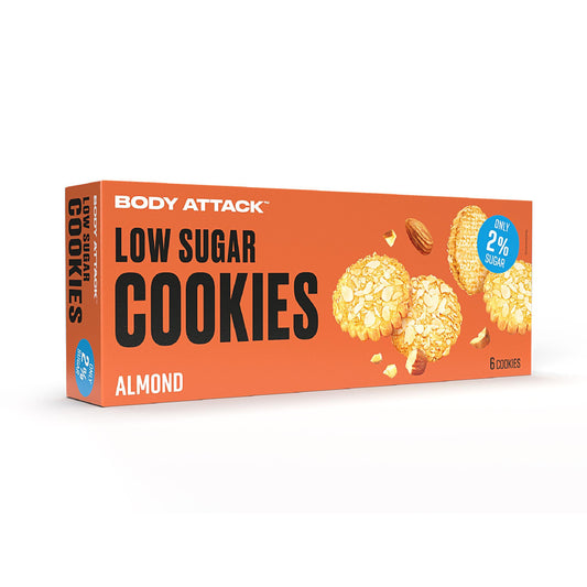 Low Sugar Cookies 125g - 130g Packung von Body Attack