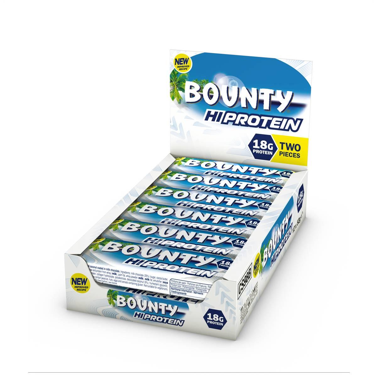 Hi Protein Bar 12 x 52g Riegel von Bounty