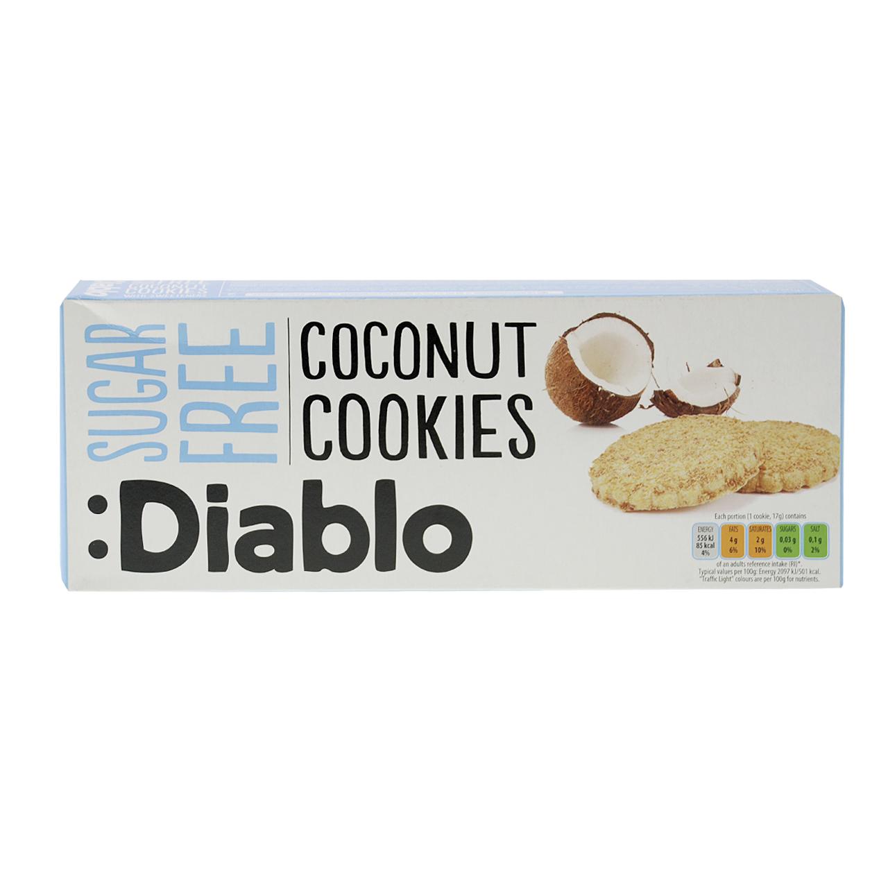 Cookies ohne Zuckerzusatz 150g Coconut Cookies von Diablo