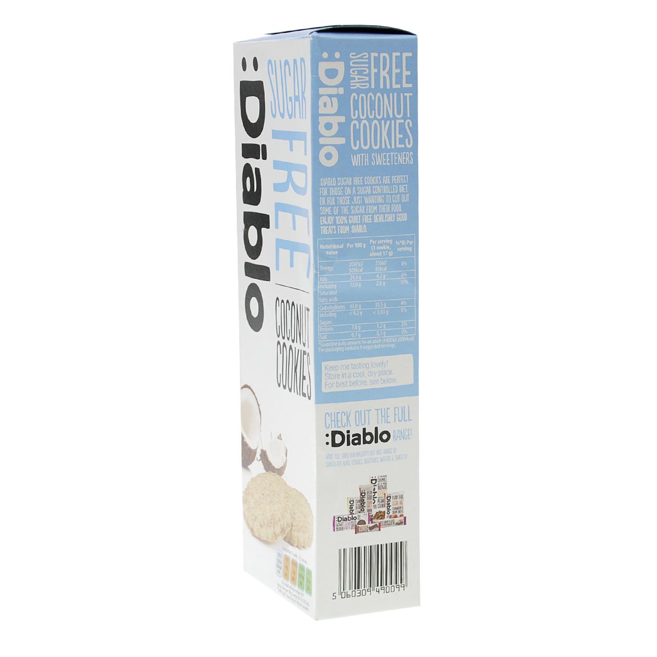 Cookies ohne Zuckerzusatz 150g Coconut Cookies von Diablo