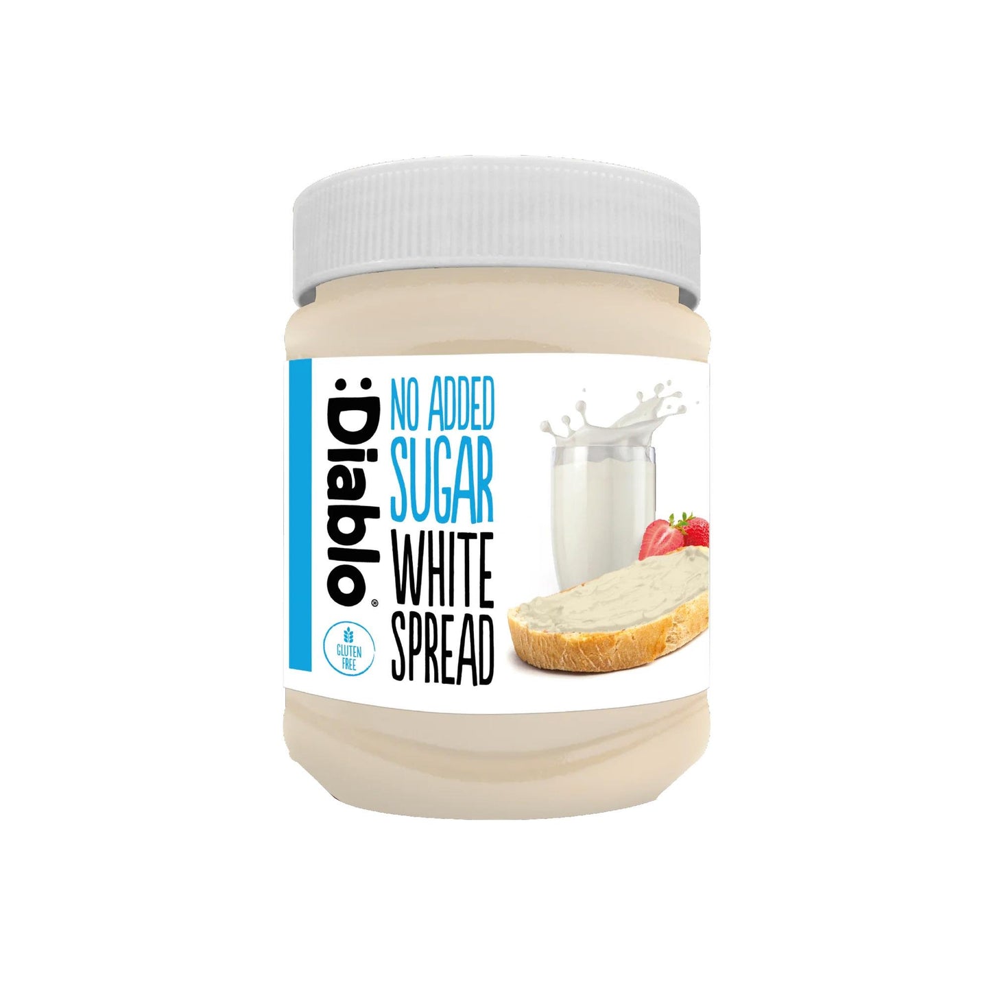 White Chocolate Spread ohne Zuckerzusatz 350g Glas von Diablo