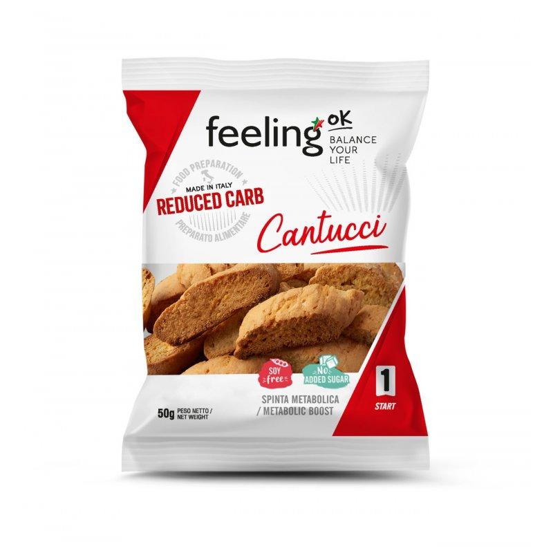 Protein Cantucci Brotchips Start 1 (30% Protein) 50g Beutel von Feeling OK