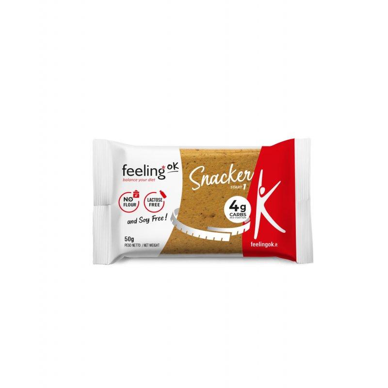 Protein Knäckebrot Snacker Start 1 (27% Protein) 50g von Feeling OK