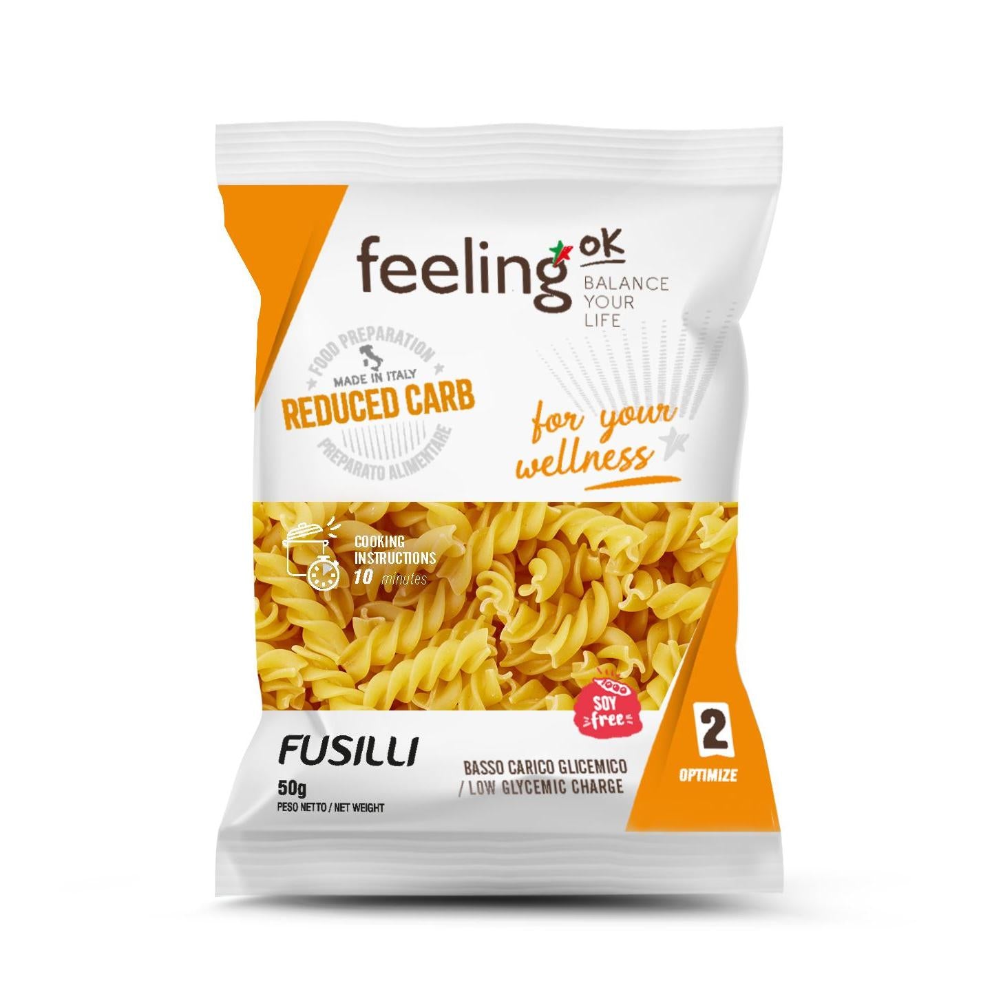 Protein Nudeln Optimize 2 (30% Protein) 50g Beutel von Feeling OK