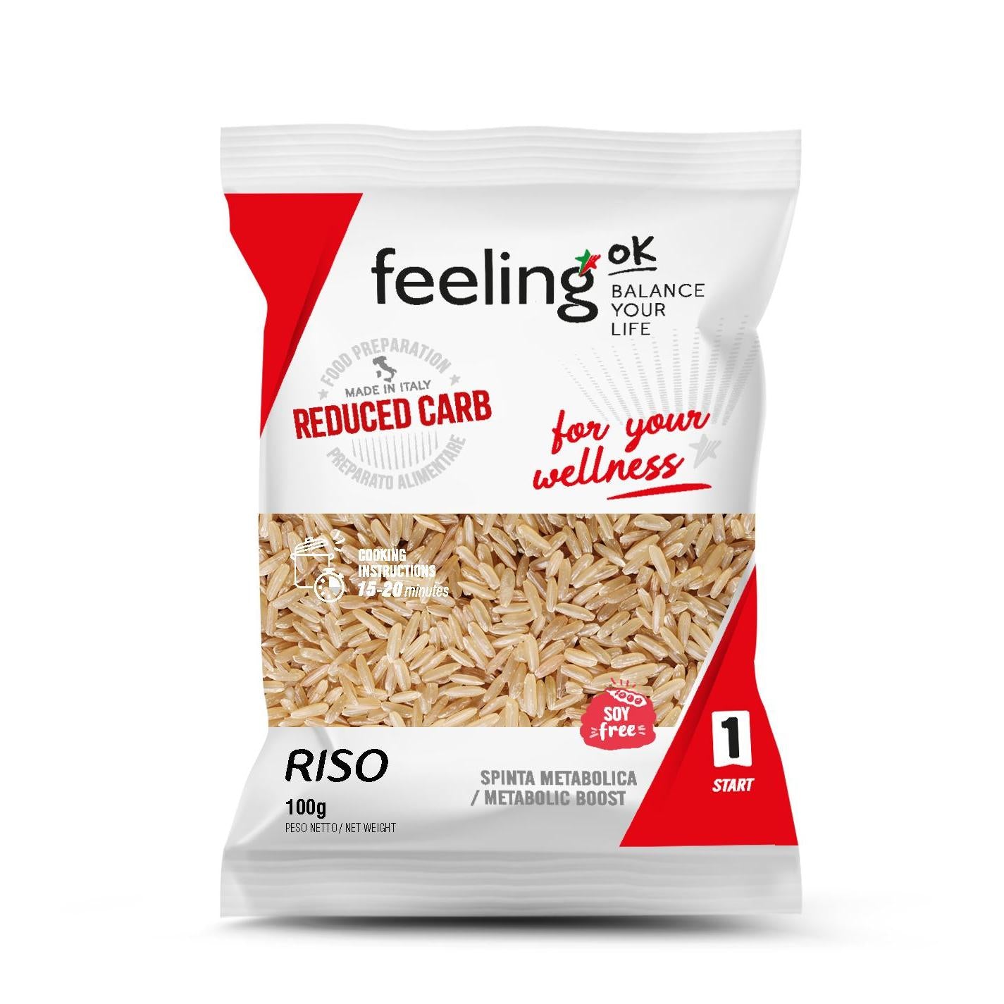 Reis Riso + Protein (36% Protein) 100g Beutel von Feeling OK