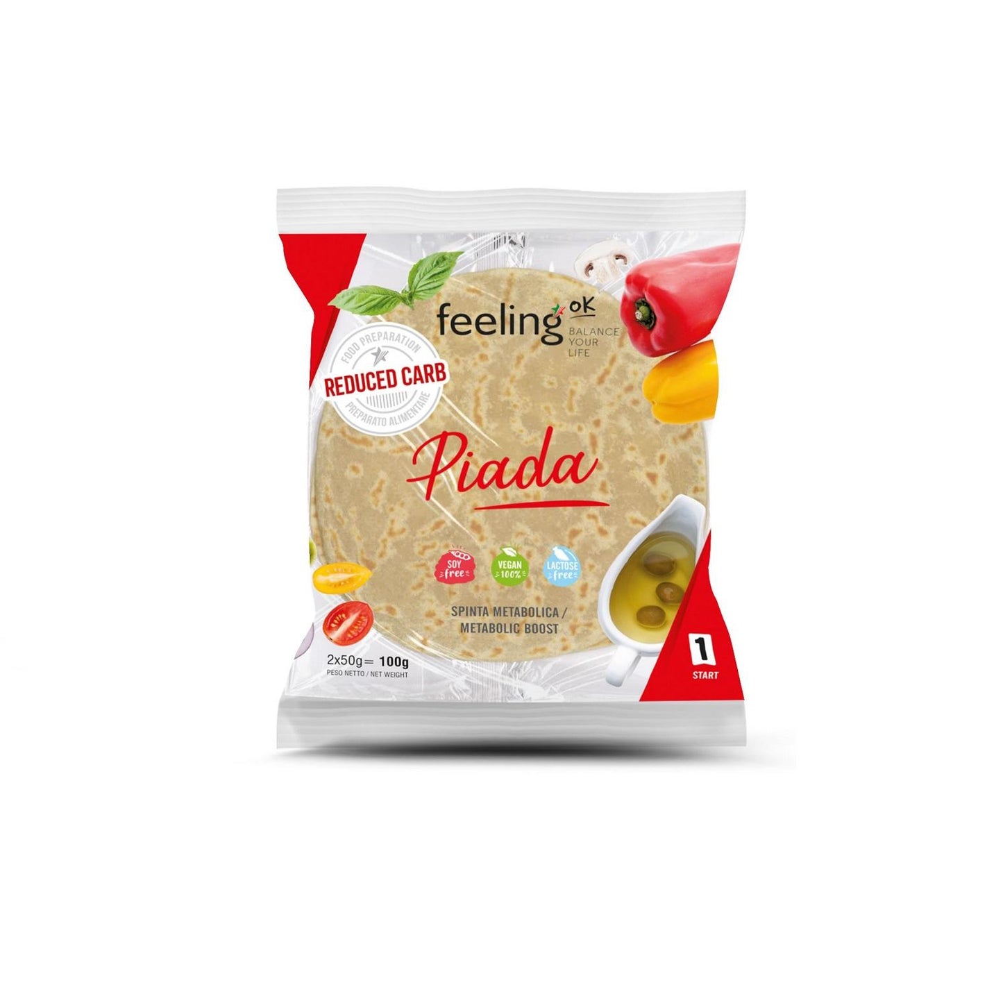 Protein Wrap Start 1 (30% Protein) 2 x 50g von Feeling OK