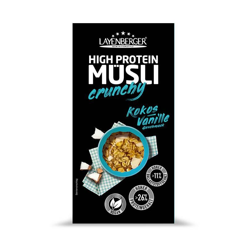 High Protein Crunchy Müsli 375g Karton von Layenberger