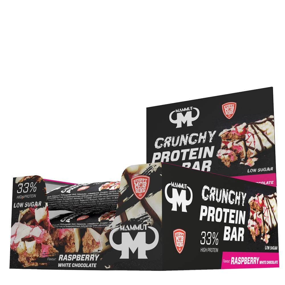 Crunchy Protein Bar 12 x 45g Riegel von Mammut