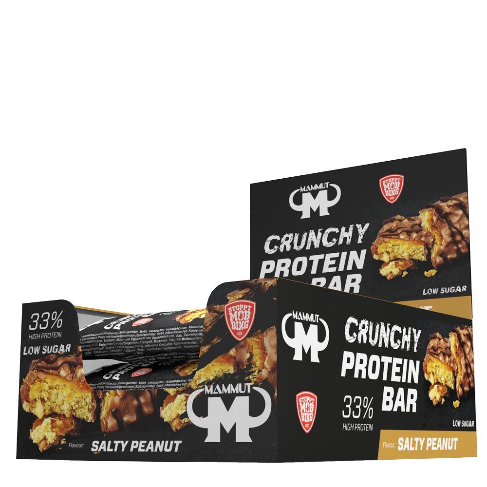 Crunchy Protein Bar 12 x 45g Riegel von Mammut