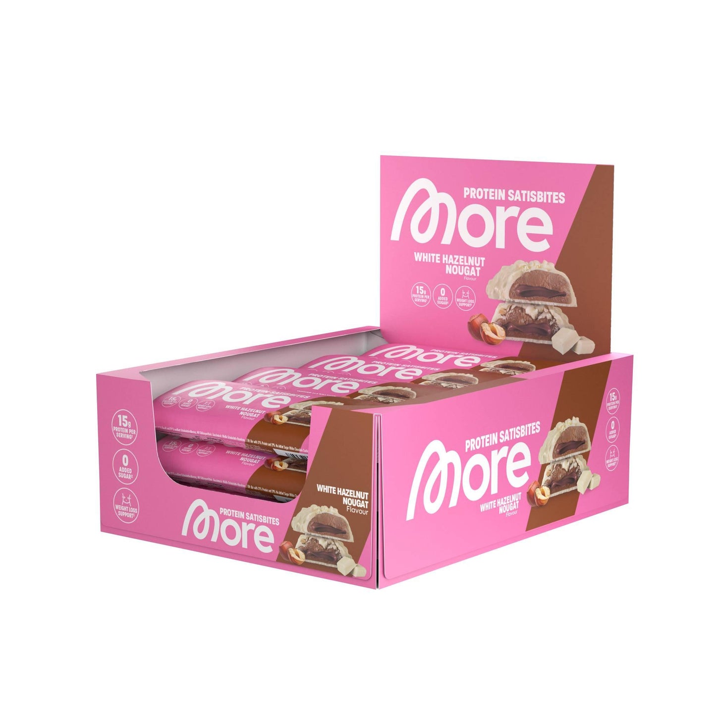 More Protein Satisbites 12 x 2x25g Riegel von More Nutrition