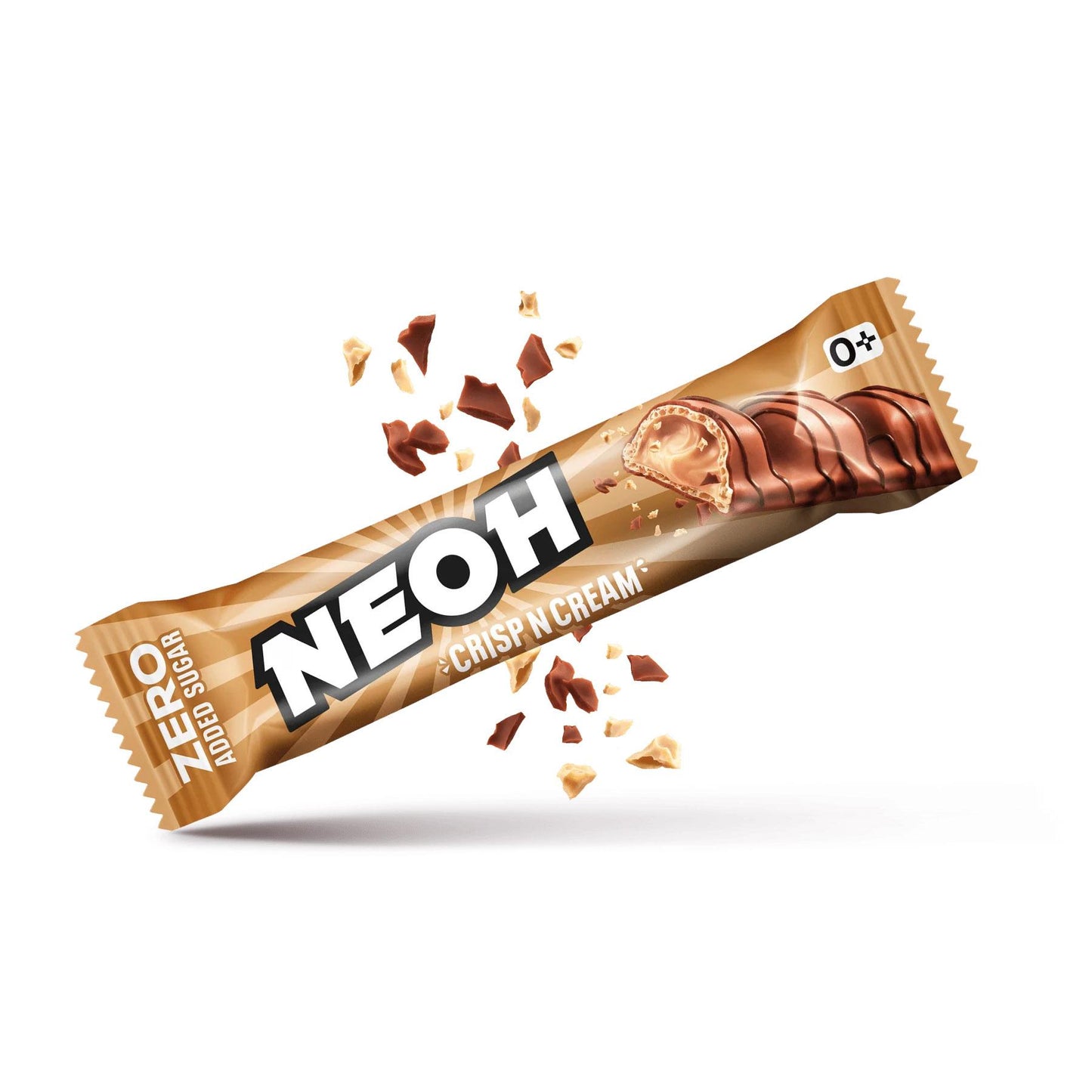 Crisp n Cream zuckerarmer Schokoriegel 3 x 22g Riegel von Neoh
