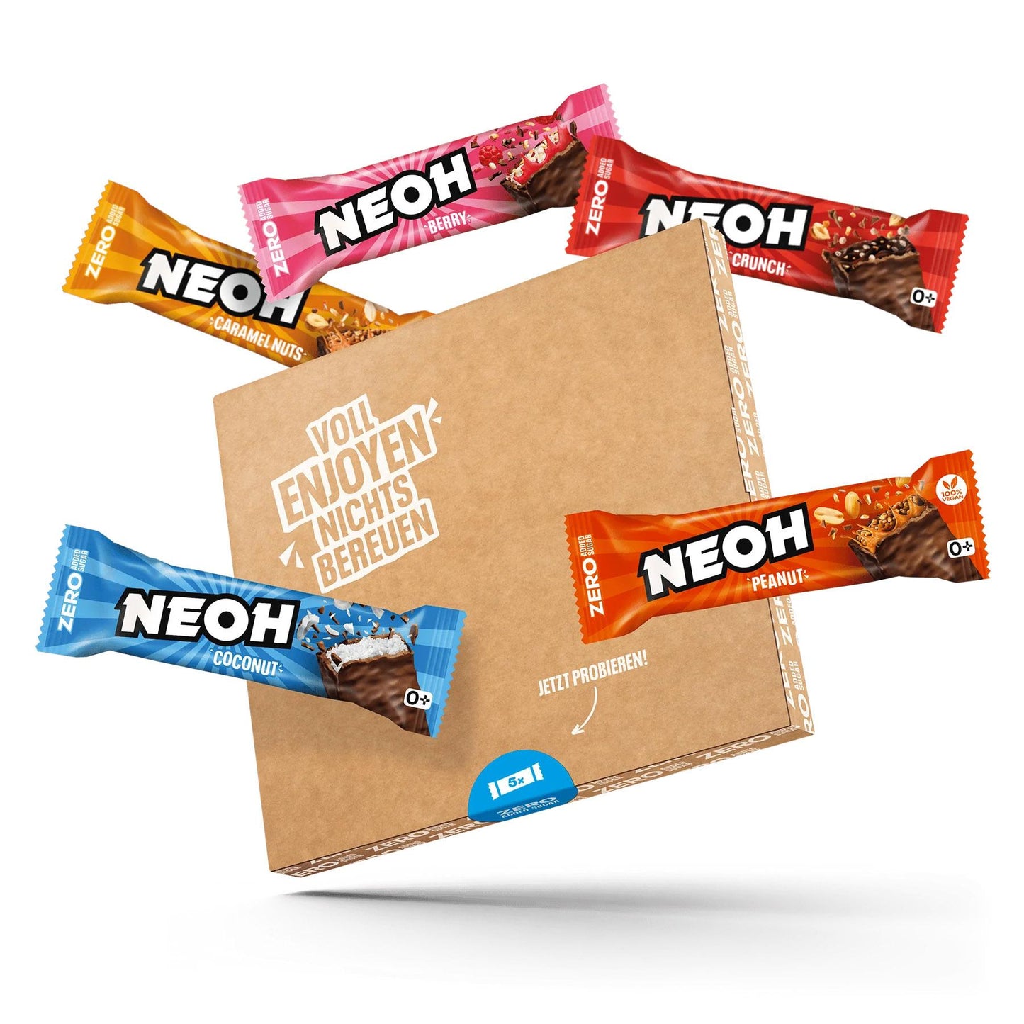 Zero Added Sugar Bar 5 x 30g Riegel Mix-Pack von Neoh