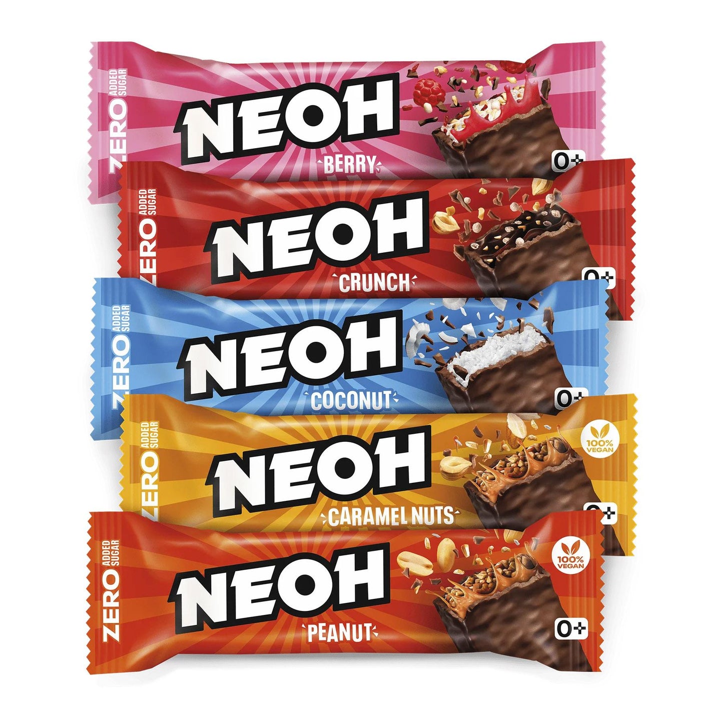 Zero Added Sugar Bar 5 x 30g Riegel Mix-Pack von Neoh