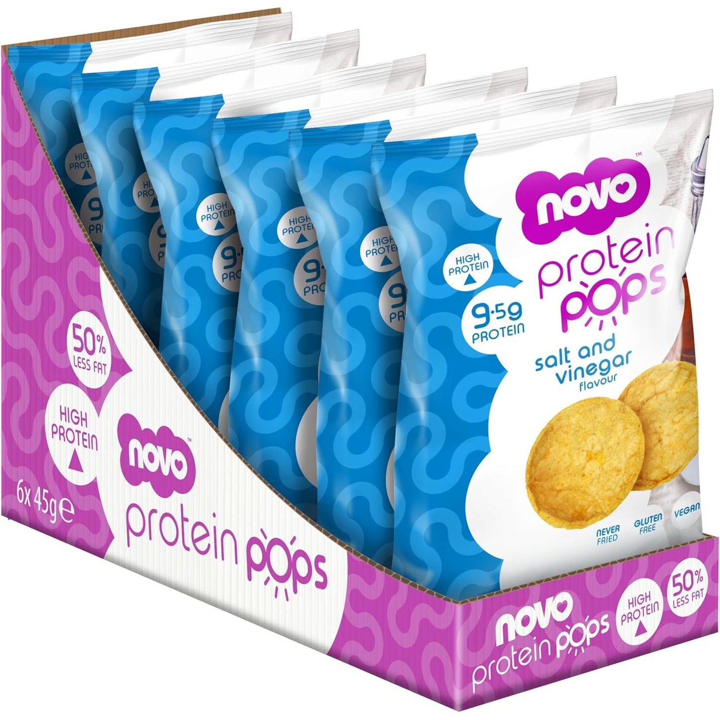 Protein Pops 6 x 45g Beutel von Novo