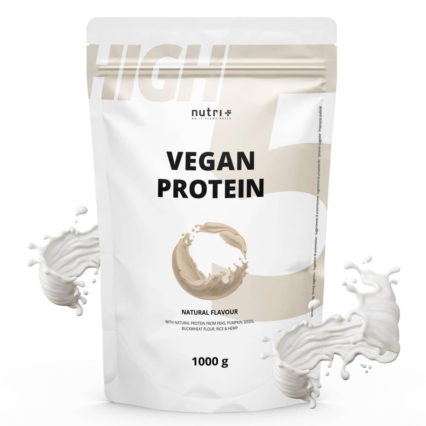 Vegan High 5 Protein ohne Soja 1000g Beutel von Nutri-Plus