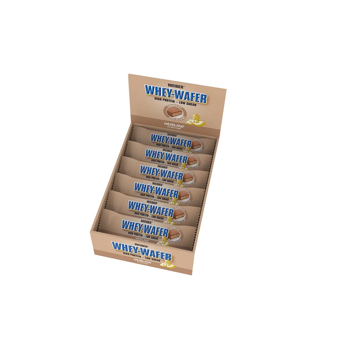 Whey Wafer Protein Riegel Low Sugar 12 x 35g von Weider