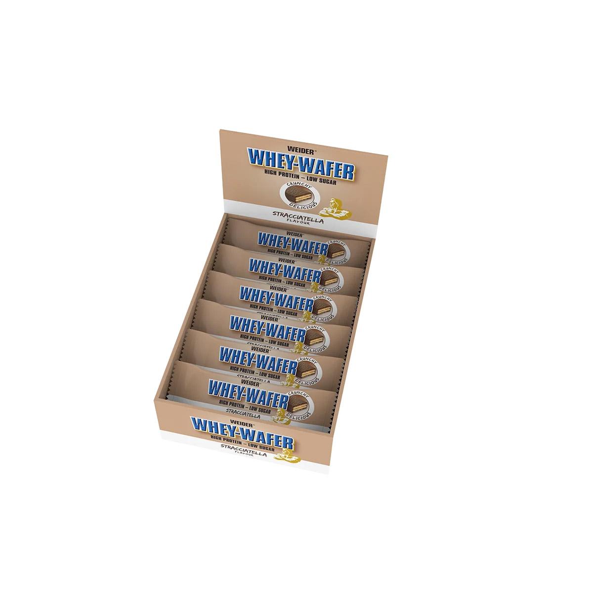 Whey Wafer Protein Riegel Low Sugar 12 x 35g von Weider