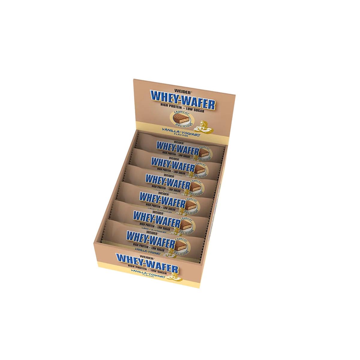 Whey Wafer Protein Riegel Low Sugar 12 x 35g von Weider