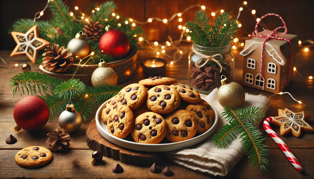 Zuckerarme Weihnachtsplätzchen mit Xucker Vollmilch Schokodrops