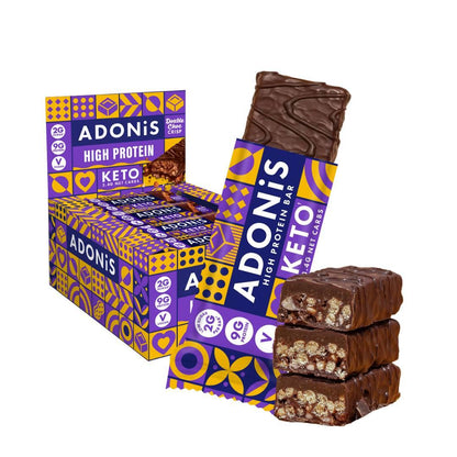 Keto High Protein Bar 16 x 45g Riegel von Adonis