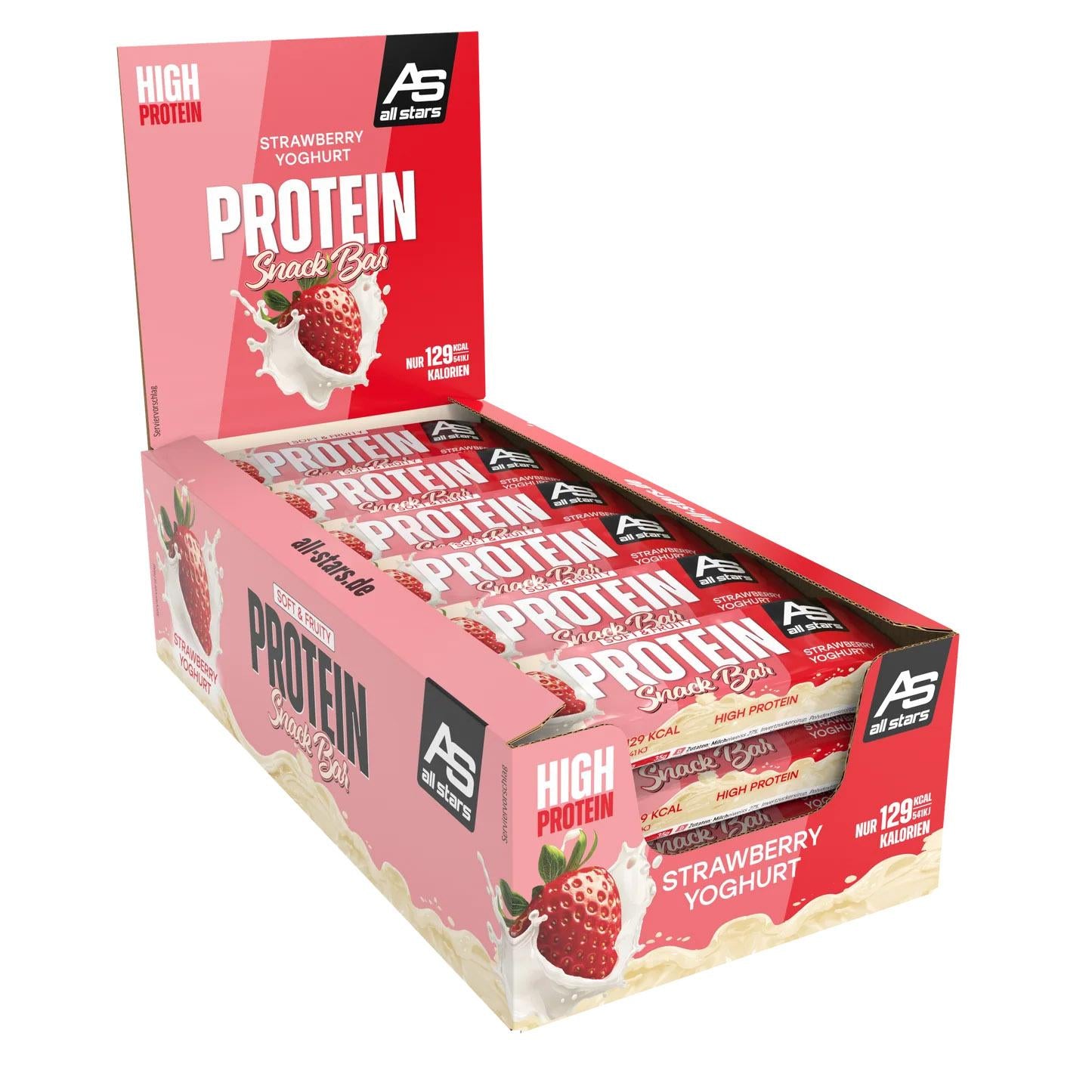 Protein Snack Bar 18 x 35g Riegel von All Stars