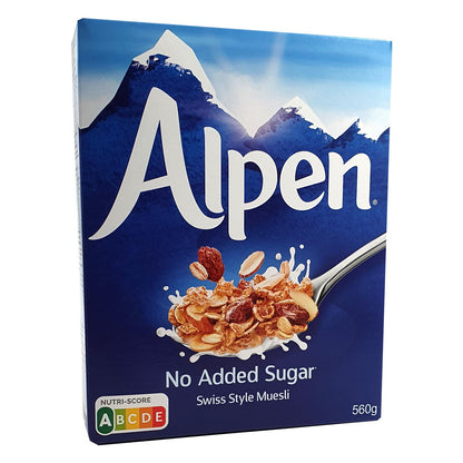 Swiss Style Müsli NO Added Sugar 560g Packung von Alpen