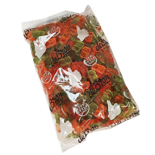 Zuckerfreie Fruchtgummi Bärchen (Jelly Bears) Bigpack 1kg Beutel von De Bron