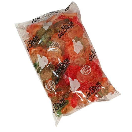 Zuckerfreie Fruchtgummi Clowns Bigpack 1kg Beutel von De Bron