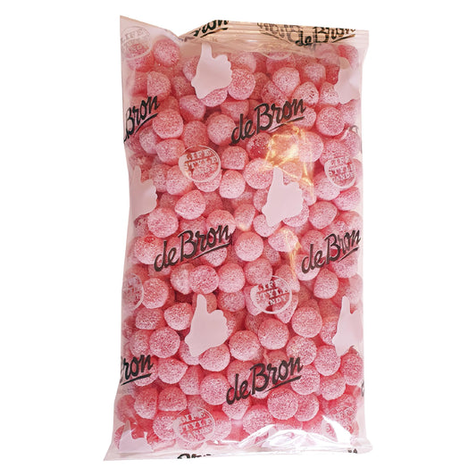 Zuckerfreie Fruchtgummi Himbeeren Bigpack 1kg Beutel von De Bron