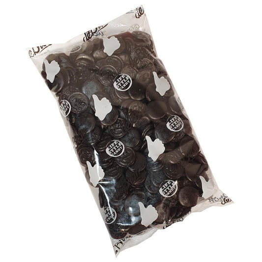 Zuckerfreie Lakritz Taler (Liquorice Coins) Bigpack 1kg Beutel von De Bron