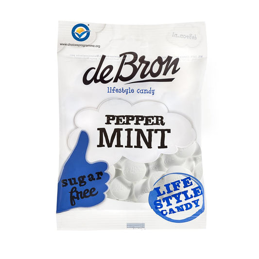 Zuckerfreie Pfefferminz Dragees (Petter Mint) 80g Beutel von De Bron