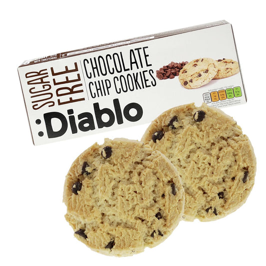 Cookies ohne Zuckerzusatz 130g Chocolate Chip Cookies von Diablo