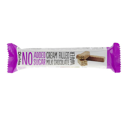 Cream Filled Milk Chocolate Wafer ohne Zuckerzusatz 30g von Diablo