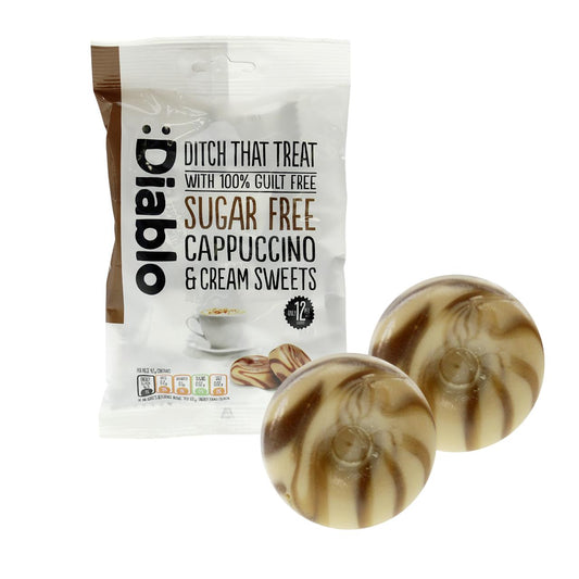 Zuckerfreie Sahne-Bonbons 75g Beutel von Diablo