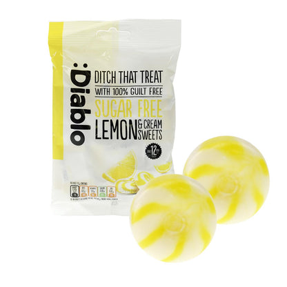 Zuckerfreie Sahne-Bonbons 75g Beutel von Diablo