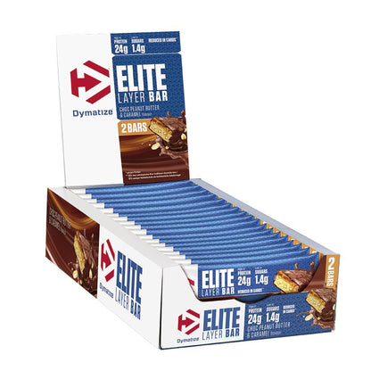 Elite Layer Bar 18 x 60g (=2x30g) Riegel von Dymatize