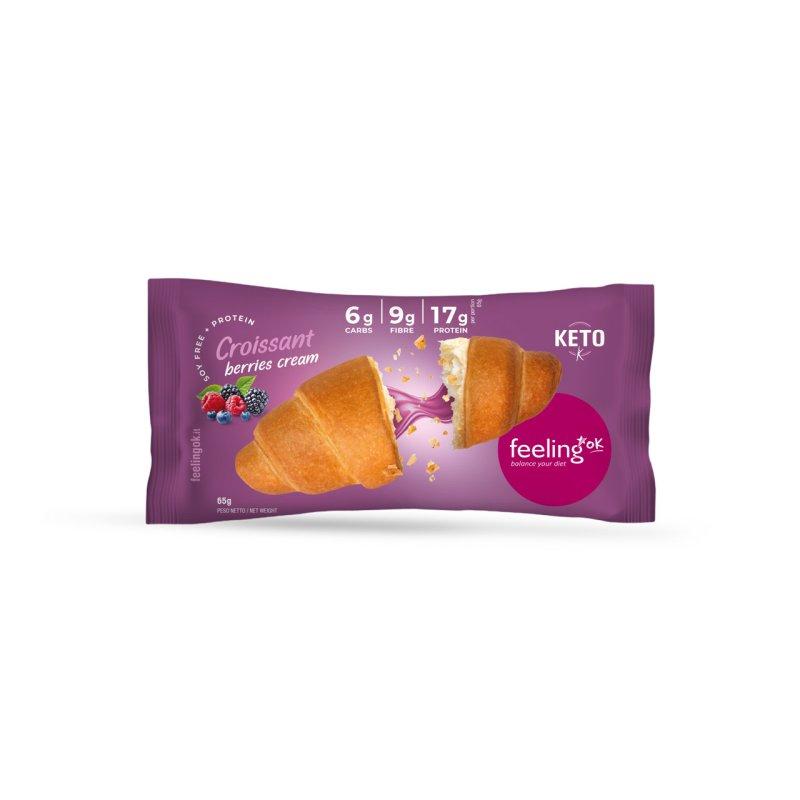 Croissant + Protein mit Füllung (26% Protein) 65g von Feeling OK