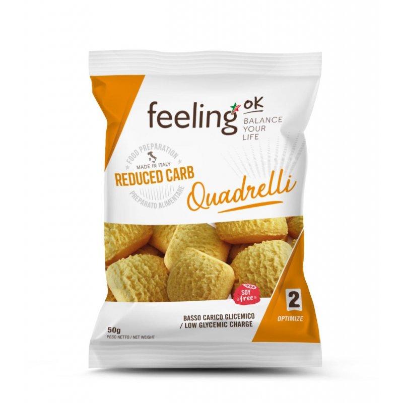 Protein Bisquit Quadrelli Optimize (30% Protein) 50g Beutel  von Feeling OK