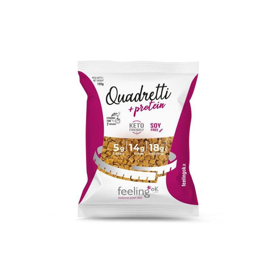 Protein Bisquit Quadrelli Optimize (30% Protein) 50g Beutel  von Feeling OK