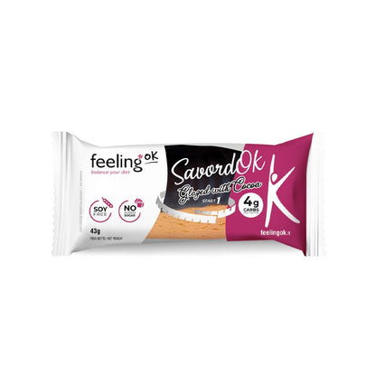 Protein Bisquit SavordOk mit Schokoladenglasur Start 1 (32% Protein) 35g von Feeling OK