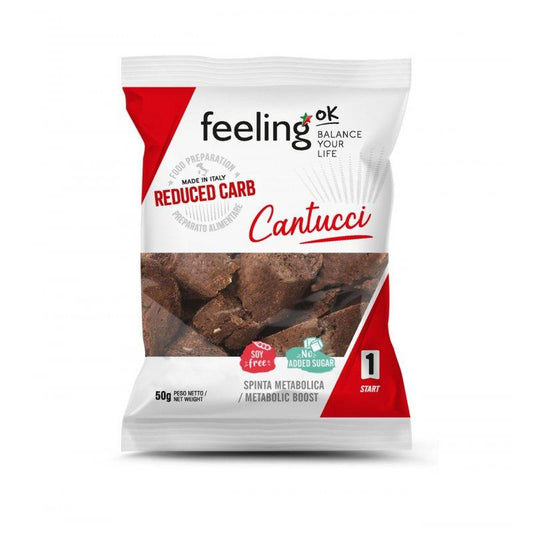 Protein Cantucci Brotchips Start 1 (30% Protein) 50g Beutel von Feeling OK