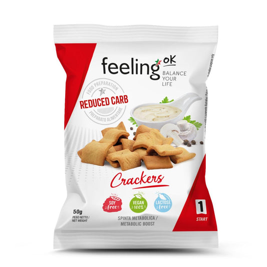 Protein Crackers Start 1 (40% Protein) 50g Beutel von Feeling OK