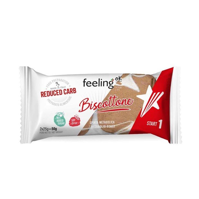 Protein Kekse Biscottone Start 1 (30% Protein) 50g von Feeling OK