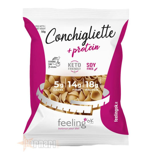 Protein Nudeln Conchigliette + Protein 50g Beutel von Feeling OK