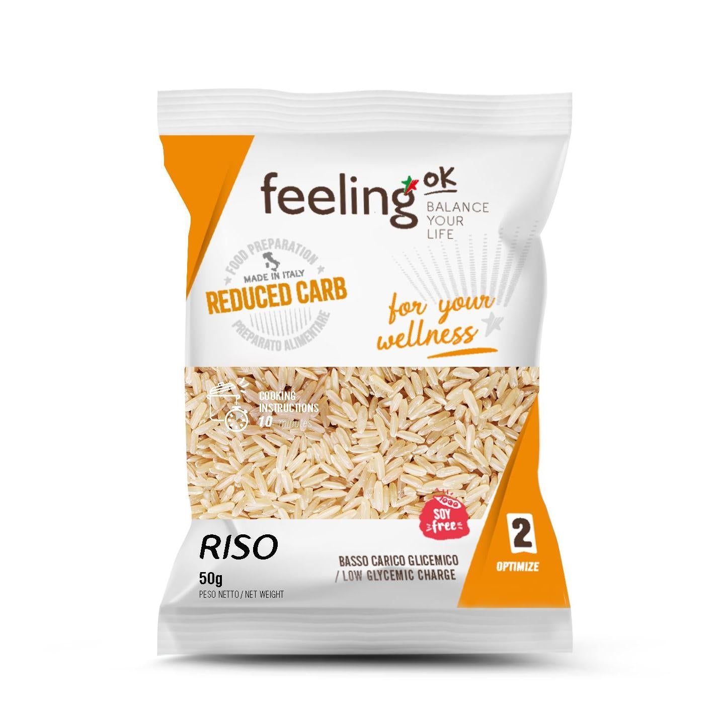Protein Reis Riso Optimize 2 (30% Protein) 100g Beutel von Feeling OK