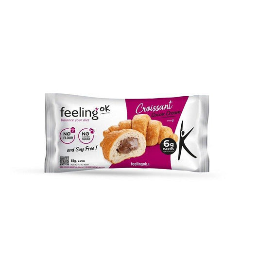 Schokoladen-Croissant + Protein (25% Protein) 65g von Feeling OK