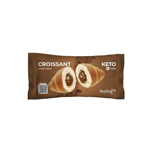 Schokoladen-Croissant + Protein (15% Protein) 50g von Feeling OK