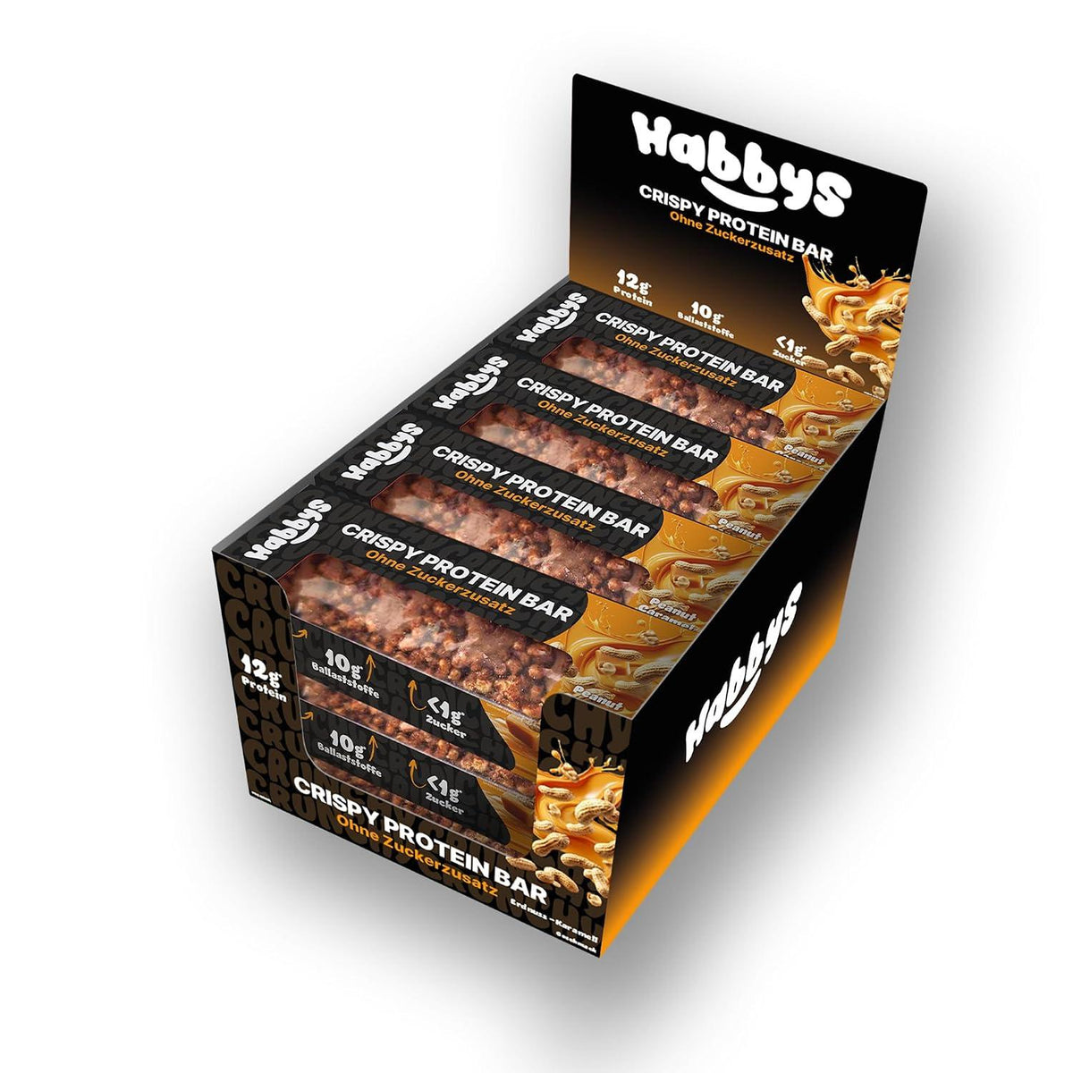 Crispy Protein Bar 12 x 40g Riegel von Habbys