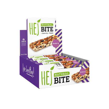 Natural Bite 12 x 40g Riegel von Hej